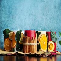 Citrus Fruit Candle Centerpiece_image