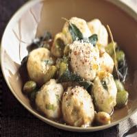 Ricotta Gnocchi with Leeks and Fava Beans image