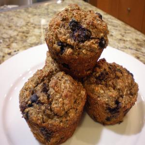 High Protein, High Fiber Blueberry Muffins image