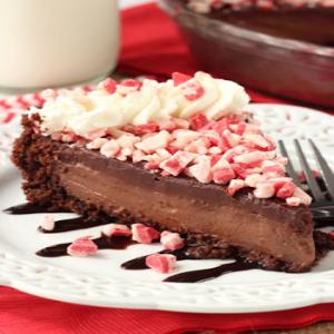 Brownie Brittle Peppermint Chocolate Pie_image