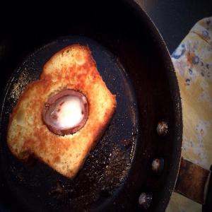 Cadbury Creme Egg in Hole Toast (Toad in the Hole) image