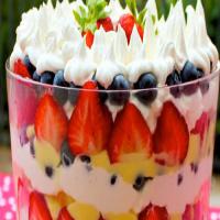 Simple Berry and Vanilla Cream Trifle image