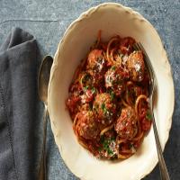 Spaghetti and Drop Meatballs With Tomato Sauce image