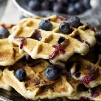 Blueberry Oatmeal Waffles_image