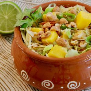 Cabbage Salad with Mango and Peanuts_image
