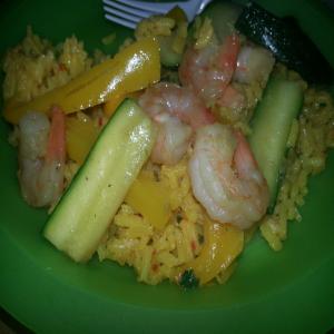 Shrimp and Peppers W/Yellow Rice image