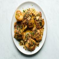 Garlicky Chicken With Lemon-Anchovy Sauce image