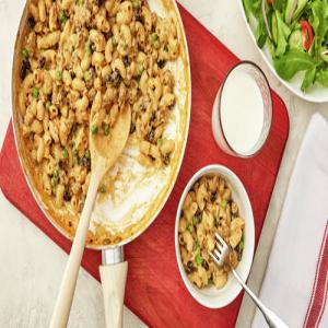 Cheeseburger Macaroni with Beans and Peas_image