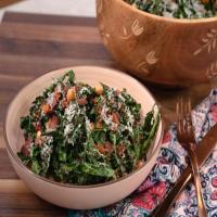 Raw Kale Salad with Warm Bacon Vinaigrette_image