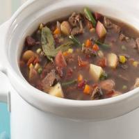 Slow-Cooker Vegetable Beef Soup image