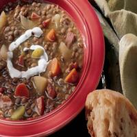 Slow-Cooker Lentil and Canadian Bacon Soup_image