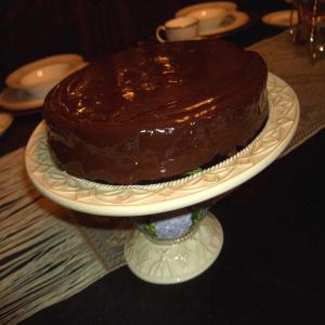 Real Chocolate Chocolate Cake With Ganache image