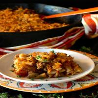 Spiced Lamb and Mushroom Penne Gratin Recipe_image