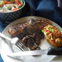 Steak With Sherried Mushrooms image