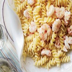 Fusilli with Shrimp and Lemon Butter_image