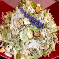Coleslaw With Grapes, Crunchy Apple Chips and Almonds image