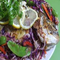 Asian Style Snapper/Bream in Banana Leaves image