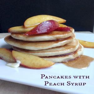 Pancakes With Peach Syrup image