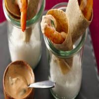 Shrimp Cones with Spicy Yogurt Sauce_image