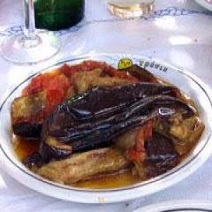 Baked eggplants with Tomatoes, Onions, Garlic - (Imam Baildi) Recipe image