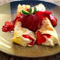 Creamy Strawberry Crepes image