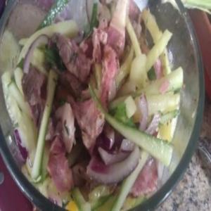 Garlic Mustard Steak Salad_image
