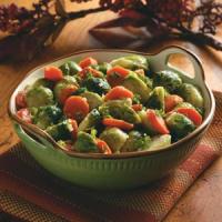 Buttery Carrots and Brussels Sprouts_image