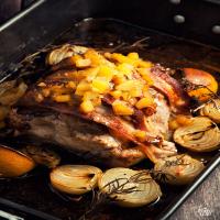 Roasted Pork Loin With Pear Sauce Recipe_image