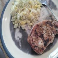 Easy Quinoa casserole and grilled pork chops_image