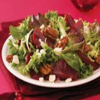 Spring Greens with Beets and Goat Cheese image