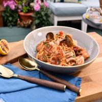 Grilled Seafood with Linguine image