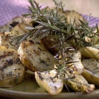 Grilled Yukon Gold Potatoes with Thyme and Garlic image
