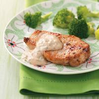 Pork Chops with Parmesan Sauce for Two image