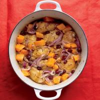 Braised Chicken with Butternut Squash and Cranberries image