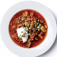 Spiced Fava Bean Soup with Rice and Tomato image