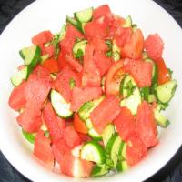 Watermelon, Cucumber and Tomato Salad_image
