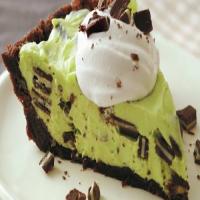 Creamy Mint Brownie Pie image