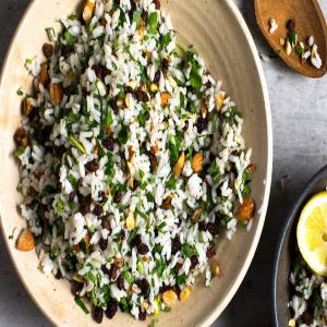 Rice Salad With Currants, Almonds and Pistachios Recipe_image