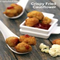 crispy fried cauliflower recipe | crispy fried gobi | Indian style fried cauliflower | gobi fry - starter recipe |_image