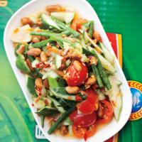 Long Bean, Cucumber, and Tomato Salad image