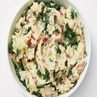 Olive Oil Mashed Potatoes and Kale image