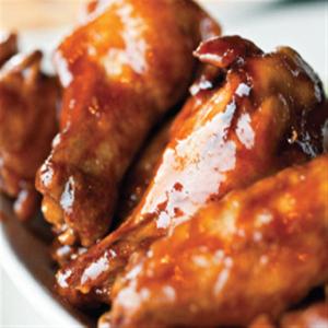 Teriyaki Chicken Wings with Hot Mango Dipping Sauce image