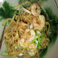 Laksa Flavoured Prawns/Shrimp and Hokkien Noodles image