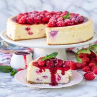 White Chocolate Raspberry Cheesecake Recipe (video)_image