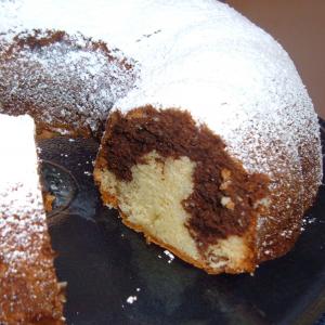 Marbled Chocolate Sour Cream Cake image