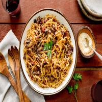 Tagliatelle With Mushrooms in Red Wine_image