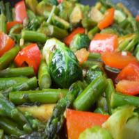 Brussels Sprouts, Asparagus & Bell Pepper Medley image