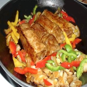 Ancho Pork Chops and Peppers image