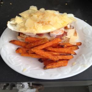 Open Chicken and Egg Sandwich image