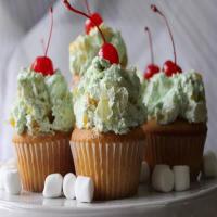 Pistachio Ambrosia Cupcakes image